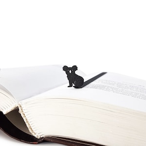 Koala Bookmark: Black Metal Book Lover Gift
