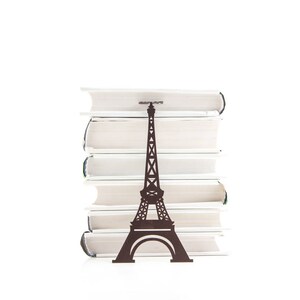 Bookmark Paris Eiffel Tower, Small Personalized Bookish Gift for Bestie, Paris Loving Avid Readers, French Bookclub Party Favors. zdjęcie 6