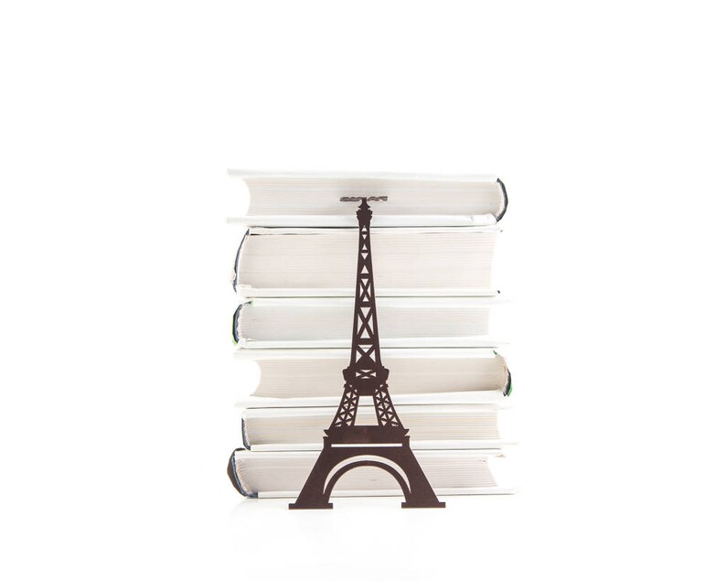 Bookmark Paris Eiffel Tower, Small Personalized Bookish Gift for Bestie, Paris Loving Avid Readers, French Bookclub Party Favors. zdjęcie 6