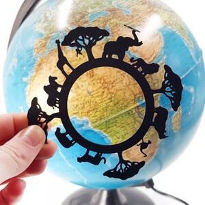 Black metal bookmark Animals of Africa - Coolbookmark on Etsy.