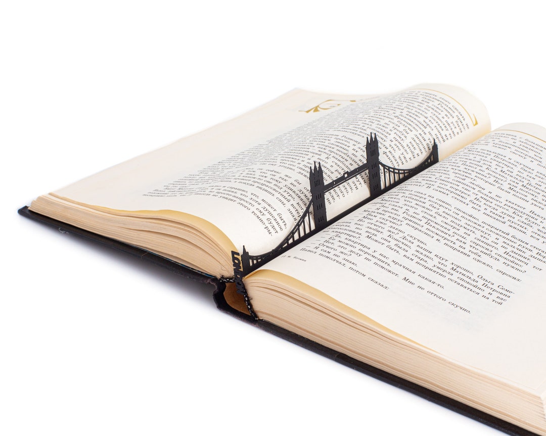 Bookmark London Bridge, Personalized Small Bookish Gift for Anglophile ...