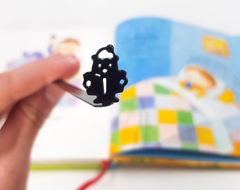 Lesezeichen Bär aus Metall: Gemütliches Geschenk für Buchliebhaber