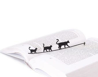 Süßes Katzen-Lesezeichen für die beste Freundin, Katzenliebhaber, personalisiertes kleines Büchergeschenk, Lese-Buchclub-Partygeschenke, Strumpffüller für begeisterte Leser