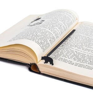 Metal Bear Bookmark: Bookish Gift for Readers
