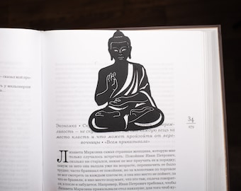 Metal Buddha Bookmark: Spiritual Reader Gift