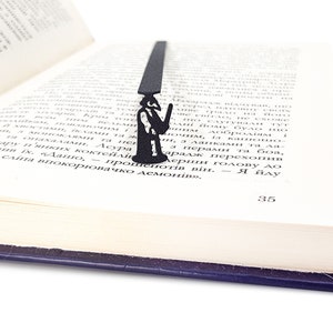 Metal Plague Doctor Bookmark: Goth Halloween Horror Gift