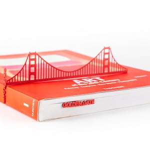 Personalized Bookish Golden Gate Bookmark - California Love