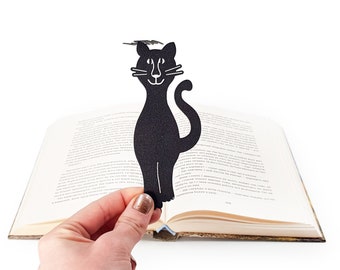 Mew Cat Bookmark, Best Friend Cat Lover Personalized Small Bookish Gift, Reading Bookclub Party Favors, Cat Mom Dad grandma Nanny, Present