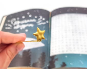 Metal Comet Bookmark: Space Astronomy Reader Gift