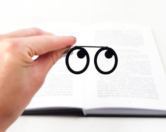 Metal Funny Glasses Bookmark: Spectacle Reader Gift