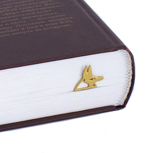 Anubis Bookmark: Golden God of Death, Egyptian Book Lover Gift