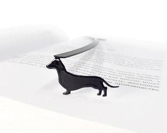Dackel Lesezeichen aus Metall: Dackel Geschenk