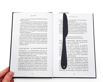 Metal Knife Bookmark: Black Steel Food Blogger Gift