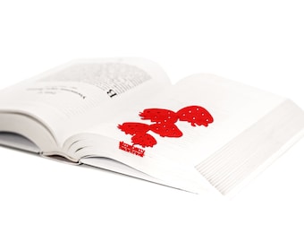 Bladwijzer metalen Strawberry Fields: rood metalen boekliefhebber cadeau