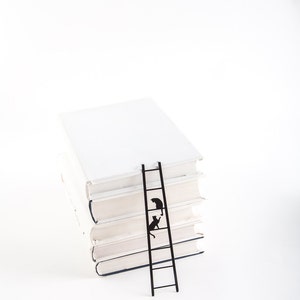 Black metal bookmarks Two Cats on the Ladder.