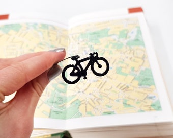 Metal Bicycle Bookmark: Personalized Gift for Cyclists