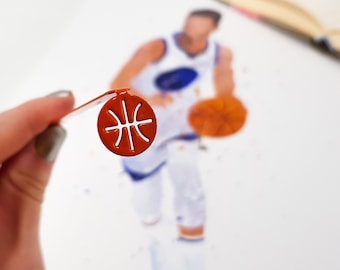 Bookmark Basketball, Small Personalized Bookish Gift for Future Sports Stars, Bookclub Party Favors, Stocking Filler Basketball Player
