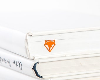 Bookmark Fox Head, Small Personalized Bookish Gift for Fox Loving Avid Readers and Bookworms, Fox Reading Bookclub Party Favors.