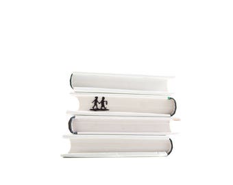 Bookmark Boy and Girl - Into Adventure, Small Bookish Personalized Gift for Best Friend, Avid Readers, Reading Bookclub Party Favors