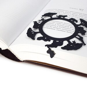 Black metal bookmark Animals of Africa - Coolbookmark on Etsy.