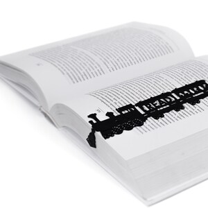 Bookmark for travel journal Reading Train- Coolbookmark.