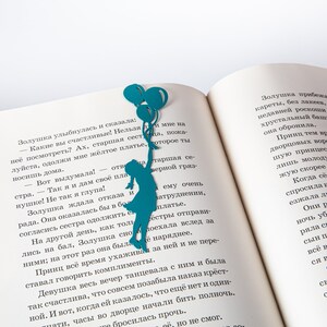 Bookmark Girl with Ballons - Coolbookmark.