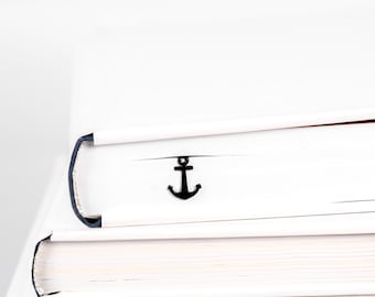 Bookmark Anchor, Small Personalized Bookish Gift for Best Friend, Avid Readers, Sea Adventure Lovers, Nautical Bookclub Party Favors.
