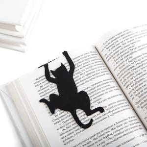 Cat Bookmark: Library Metal Bookmark, Book Lover Gift