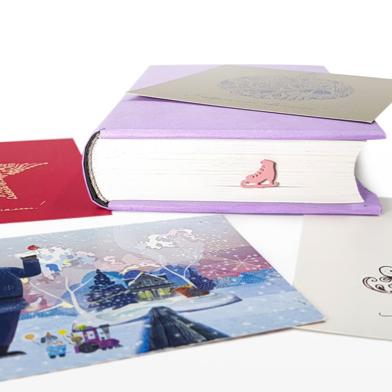 Pink bookmark Iceskates - Coolbookmark