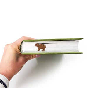Bookmark Capybara | Book Lover, Bestie Personalized Small Bookish Gift | Book Club Reading Party Favor | Bookworm Stocking Stuffer