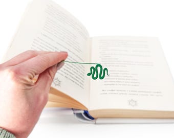 Metall Schlange Lesezeichen: Personalisiertes Geschenk für Buchliebhaber