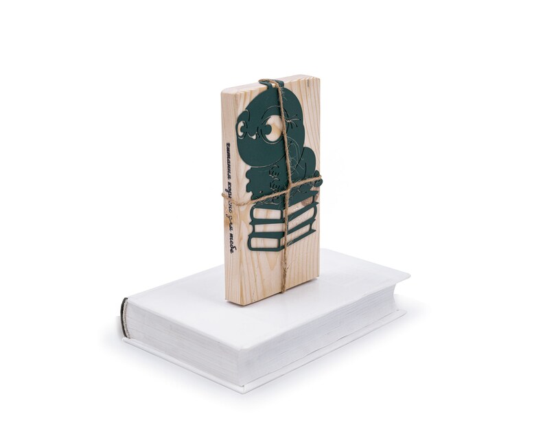 Great bookmark for a bookworm. Perfect book party favor. Great gift for librarian. Sturdy metal bookmark created and made by Coolbookmark in Ukraine.