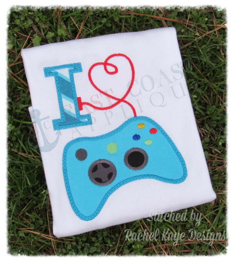 I love gaming machine embroidery design  etsy I love gaming machine embroidery design  etsy
