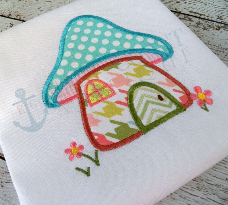 Mushroom house machine embroidery design  etsy Mushroom house machine embroidery design  etsy