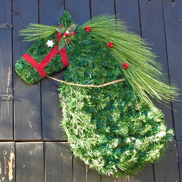 Horse Wreath - Artificial Horse Head Wreath