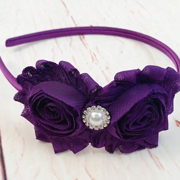 Purple Flower Girl Etsy