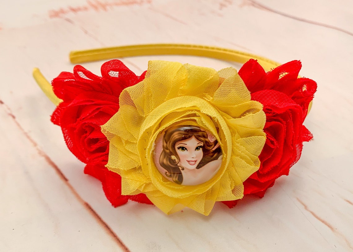 Beauty and the Beast Headband Princess Belle Headband Disney Etsy