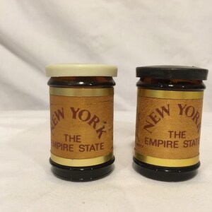 Vintage New York the Empire State Salt and Pepper Shakers