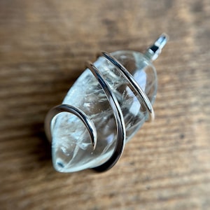 Green amethyst in sterling silver pendant