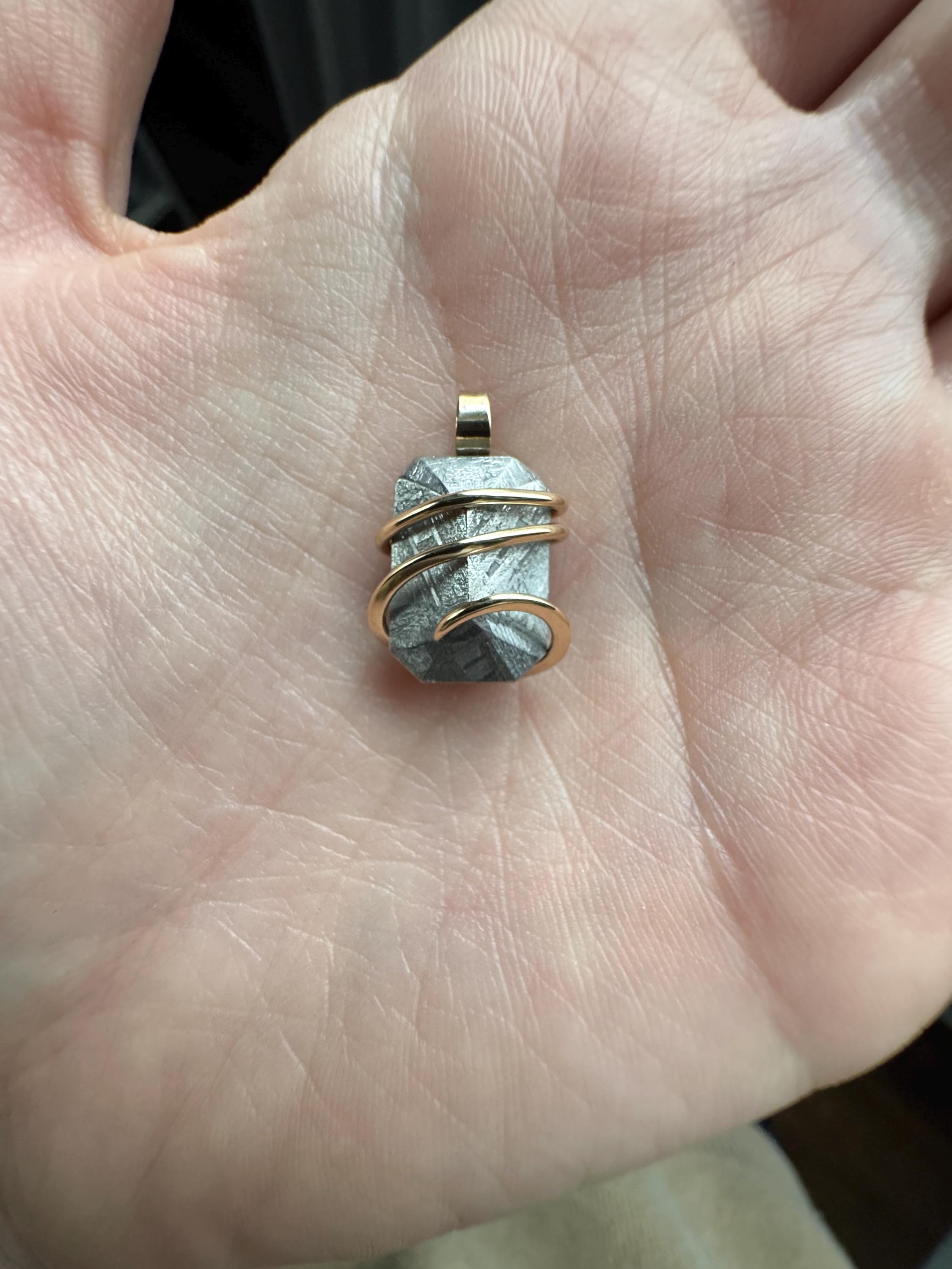 From Out of This World Meteor 14KGF Pendant | 53x34x8mm | 2 1/4 Inch Long |