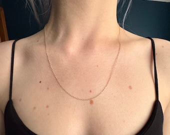 20in 14k yellow gold chain