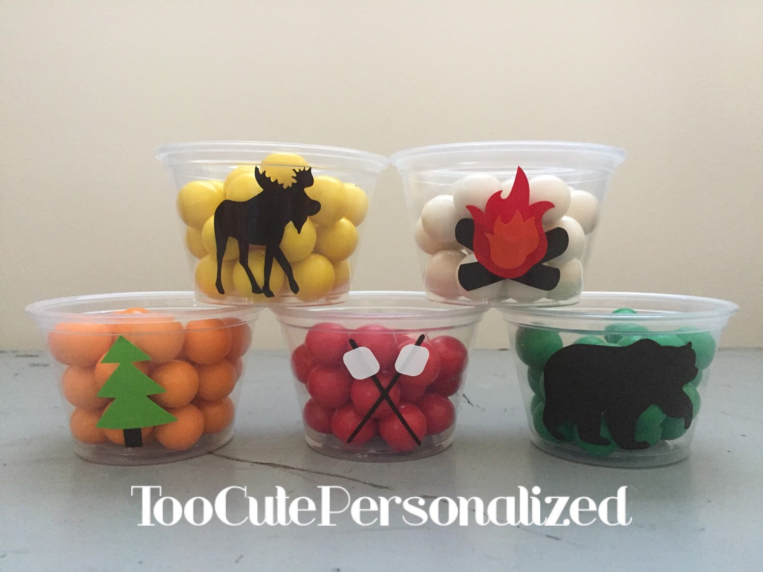 25 Plastic Camping Snack Cups4 oz. Etsy