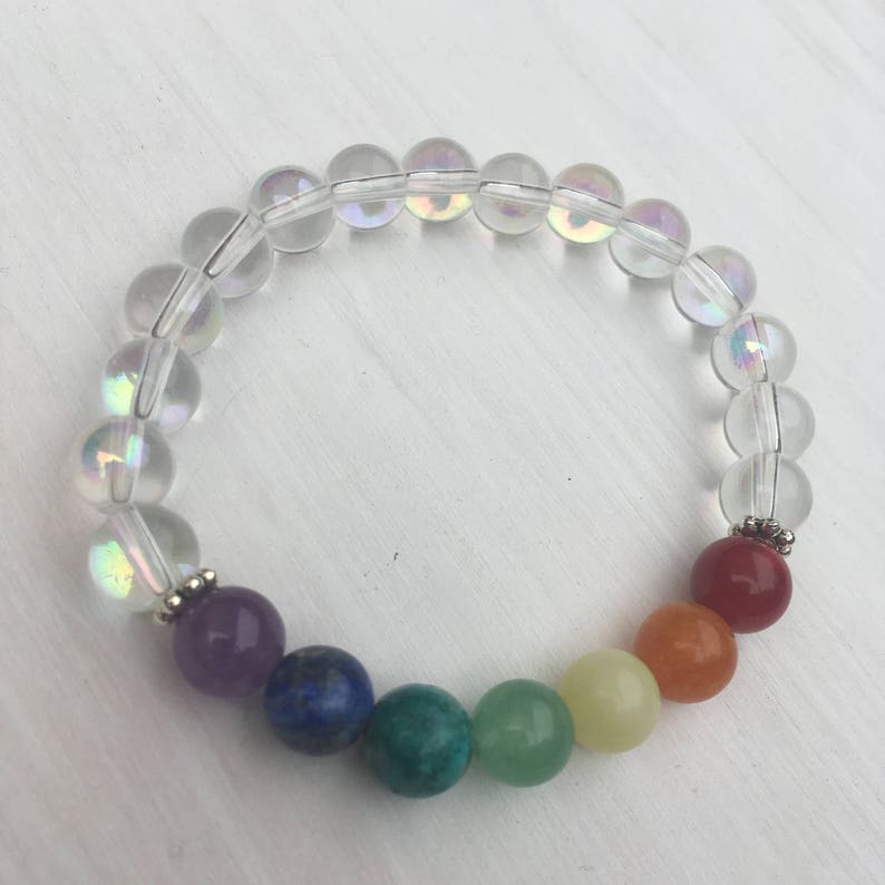 Unicorn Chakra Healing Rainbow Bracelet image 3