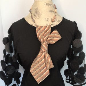 Necklace Refashioned from Vintage Necktie Fall Autumn
