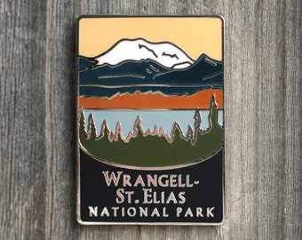 Wrangell-St. Elias National Park Traveler Pin / Pin Collection / Lapel Pin
