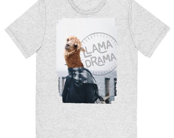 Llama Drama Pier Scarf - Unisex Tri-Blend T-Shirt