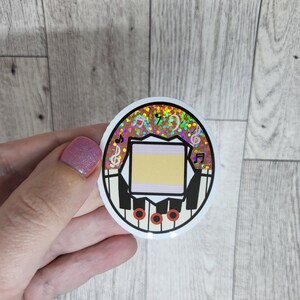 Piano Virtual Pet Sticker - B Grade - For laptop, tumbler, bottle, and more! Gift for Tamagotchi and VPet lovers, gifts for gamers