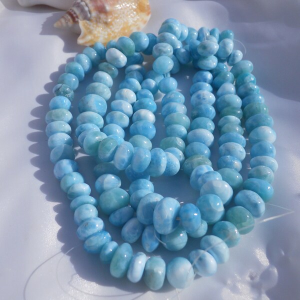 Larimar Nuggets Strand - Larimar Beads -