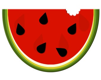 RED Pin the Seeds on the Watermelon Party Theme digital file