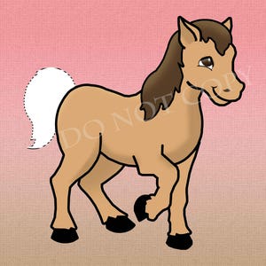 Pin the Tail on the Pony Party Game digital file